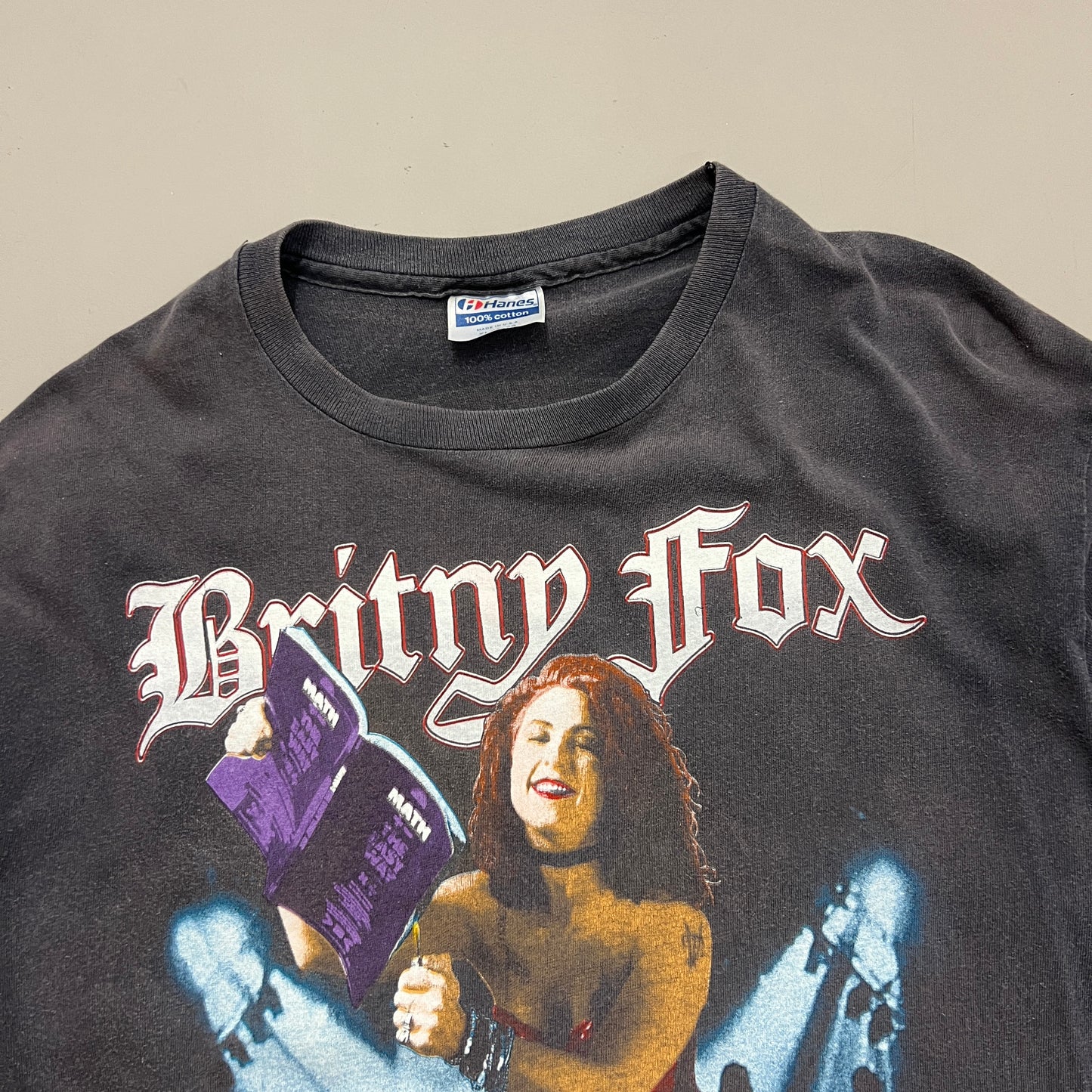 XL 1989 Britny Fox Break All The Rules T-Shirt