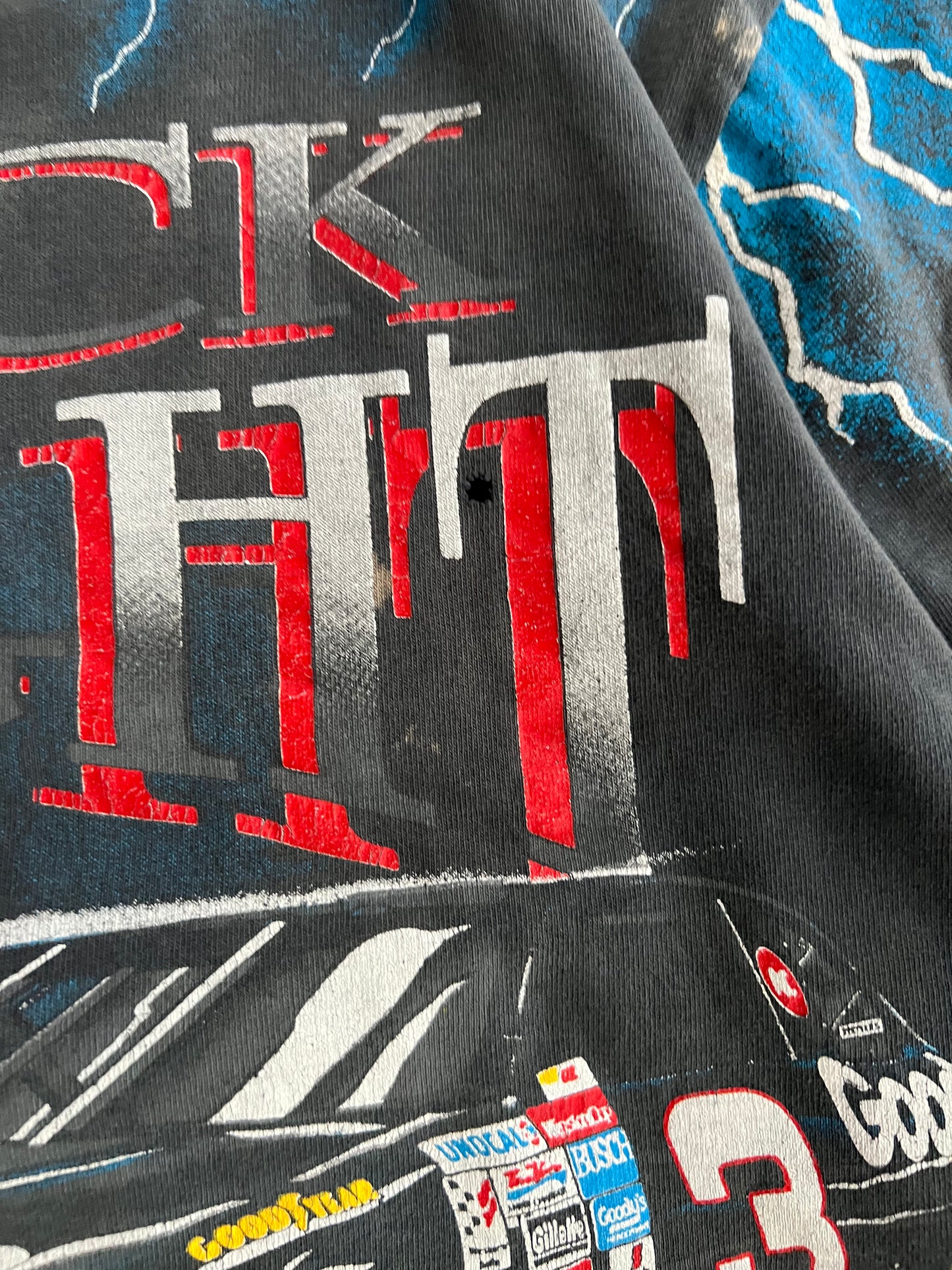 Large 90s Dale Earnhardt The Black Knight T-shirt