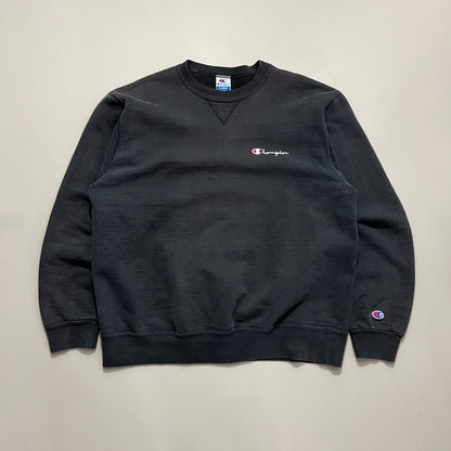 XL 90's Black Champion Crewneck