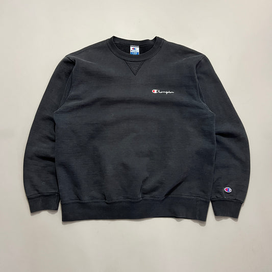 XL 90's Black Champion Crewneck