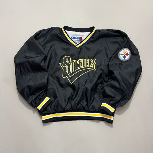 XL 80's Chalk Line Steelers Windbreaker
