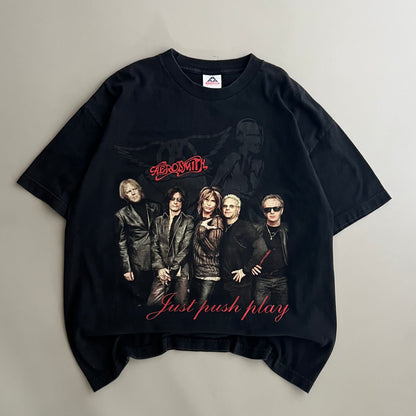 XL 2001 Aerosmith Just Push Play Tour T-shirt