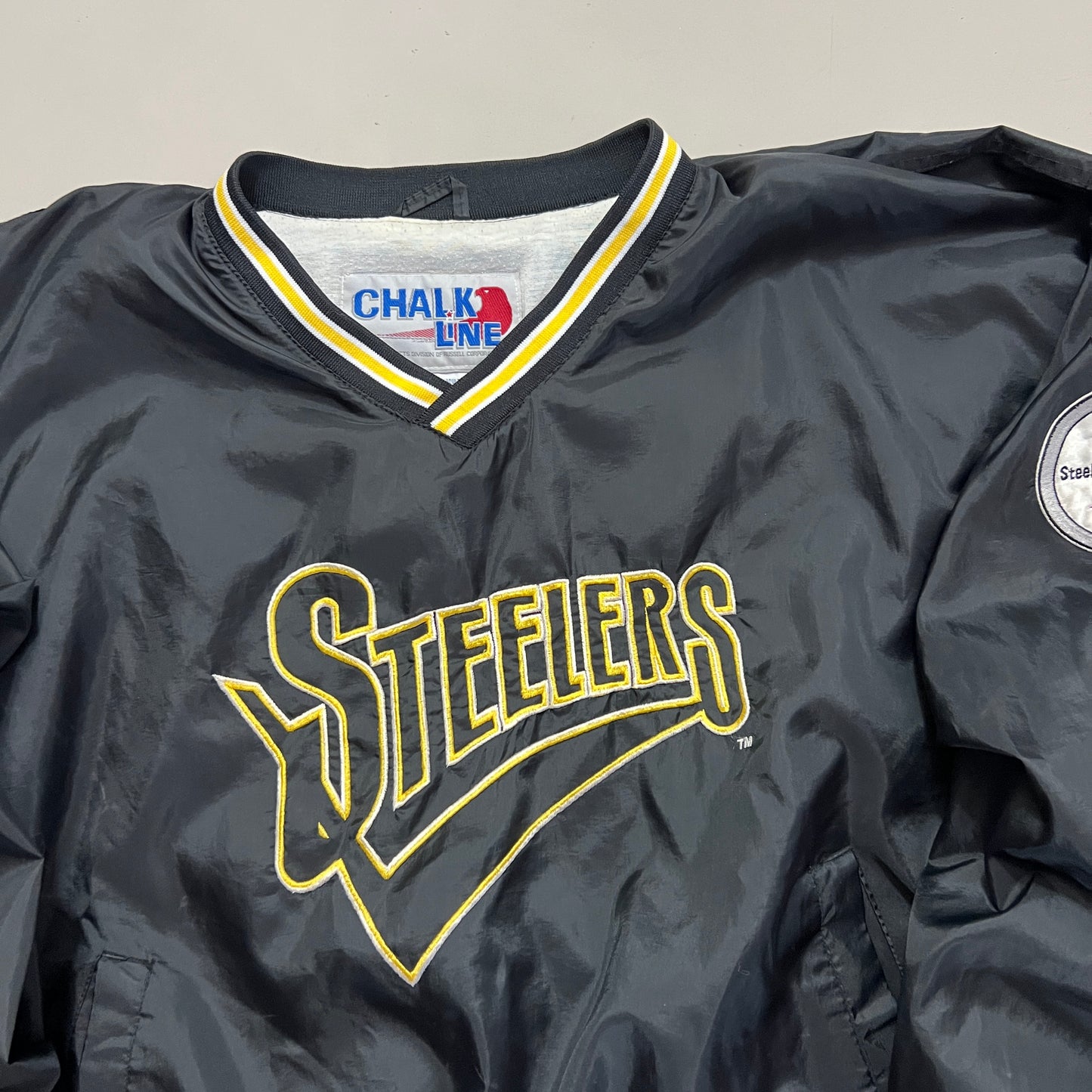 XL 80's Chalk Line Steelers Windbreaker