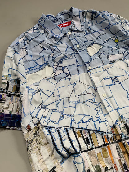 Large Supreme Mosaic Button Shirt