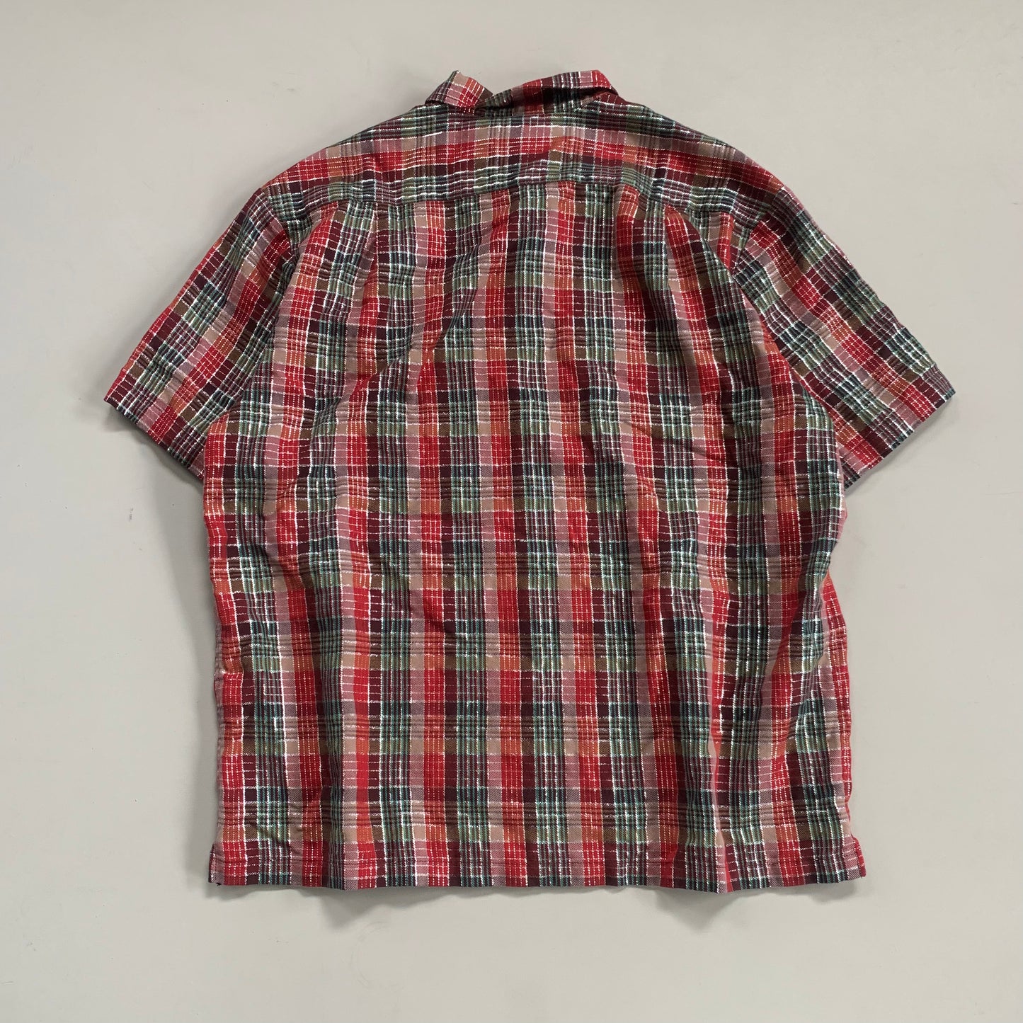 Large Supreme Metallic Plaid Button Shirt