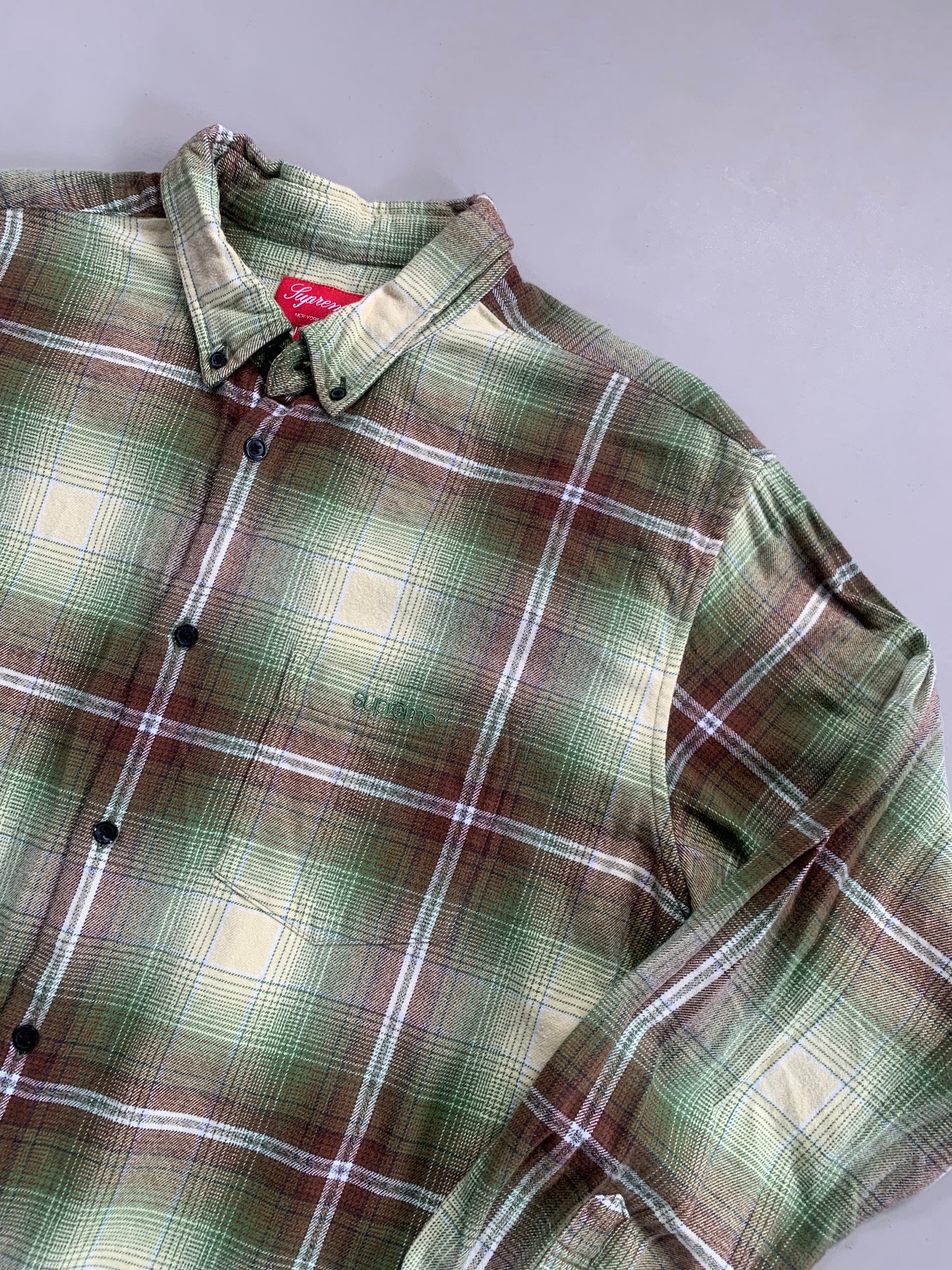 Large Supreme Shadow Plaid Flannel