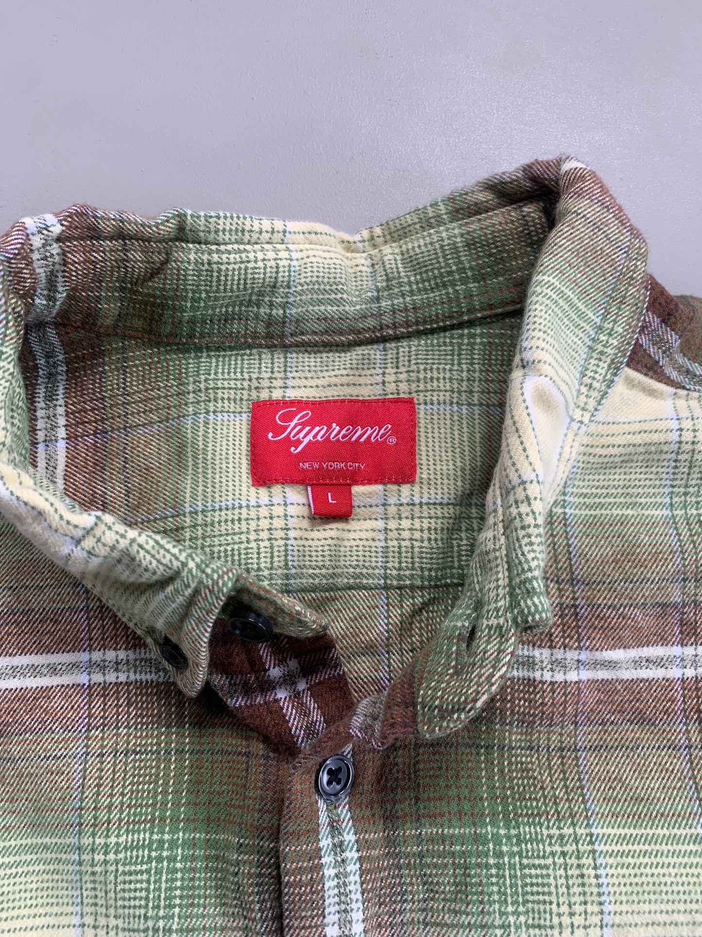 Large Supreme Shadow Plaid Flannel