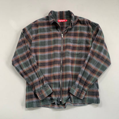 Large Supreme Shadow Plaid Full Zip