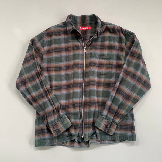 Large Supreme Shadow Plaid Full Zip