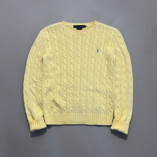 Early 2000s Ralph Lauren Butter Yellow Cotton Sweater