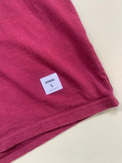 Large Maroon Supreme Block Arc T-shirt