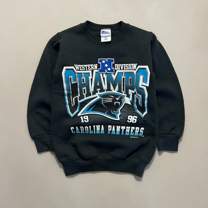 1996 Carolina Panthers Western Division Champs Crewneck Sweatshirt