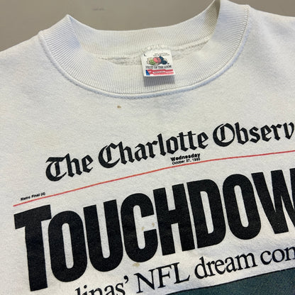 1993 Charlotte Observer Carolina Panthers Crewneck Sweatshirt