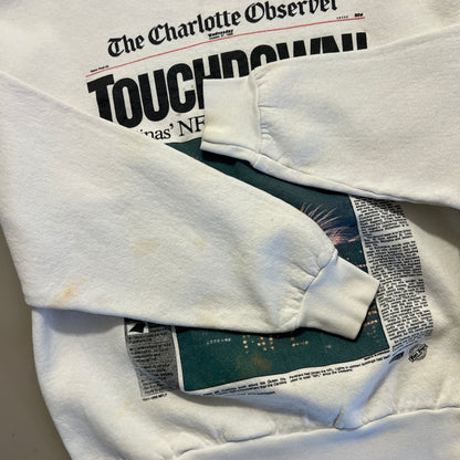 1993 Charlotte Observer Carolina Panthers Crewneck Sweatshirt