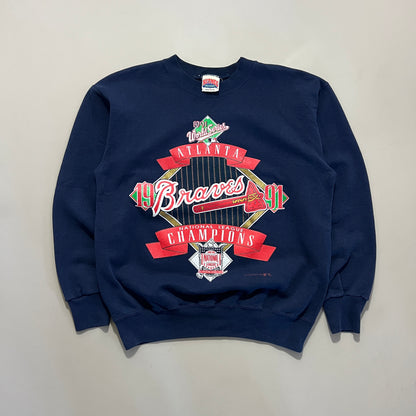1991 Atlanta Braves National League Champions Crewneck Sweatshirt