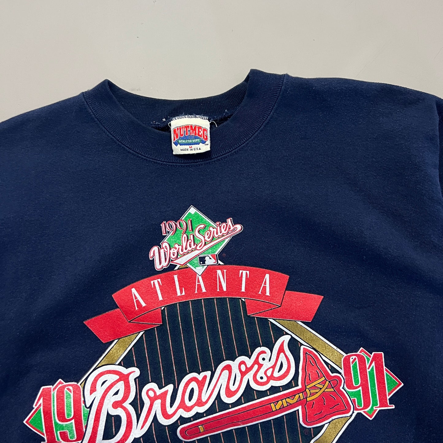 1991 Atlanta Braves National League Champions Crewneck Sweatshirt