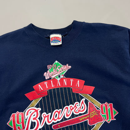 1991 Atlanta Braves National League Champions Crewneck Sweatshirt