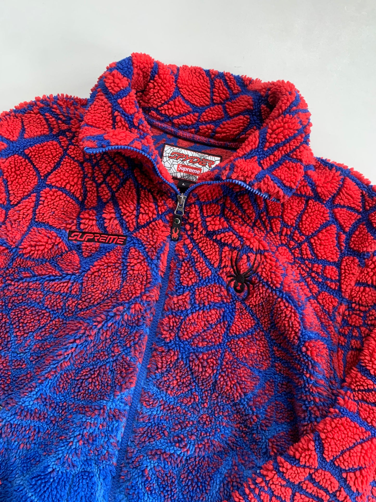 Large Supreme x Spyder Spider-Man Fleece
