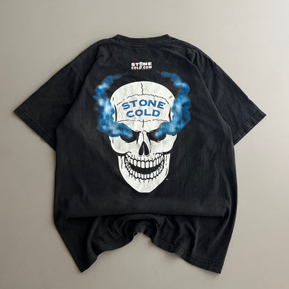 Large 2002 Stone Cold Steve Austin What? T-shirt