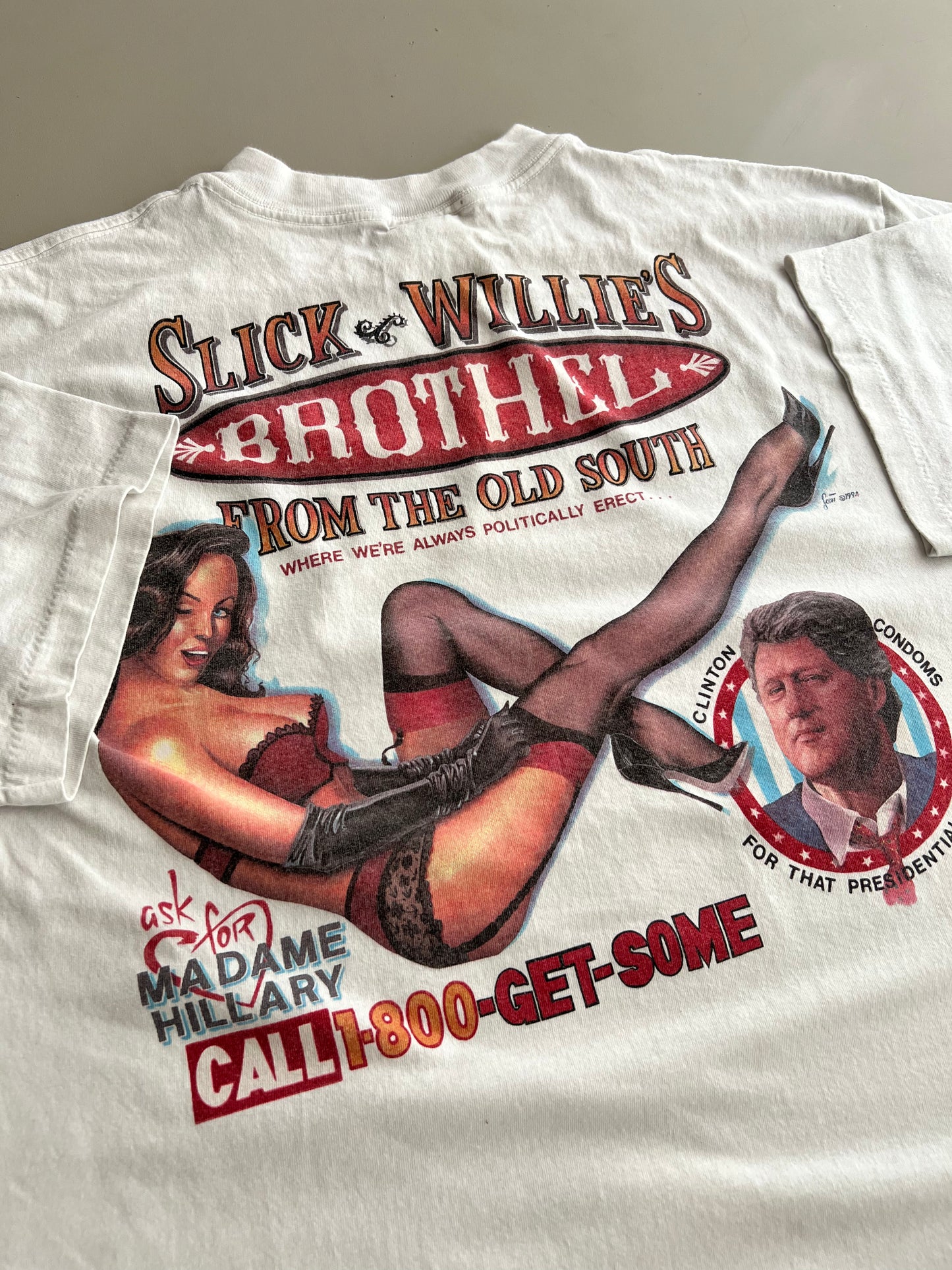 XL 90s Slick Willie Bill Clinton T-shirt
