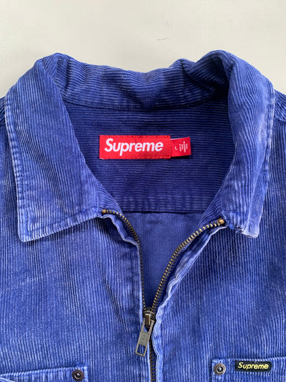 Large Supreme Washed Corduroy Full Zip
