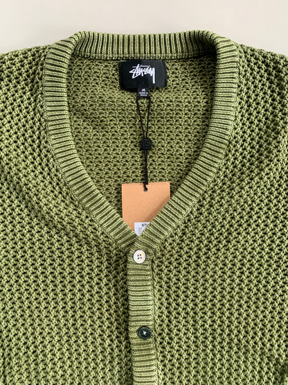 Medium Stussy Olive Loose Gauge Cardigan
