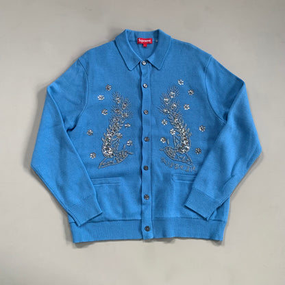 Large Supreme Beaded Applique Cardigan