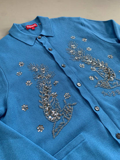 Large Supreme Beaded Applique Cardigan