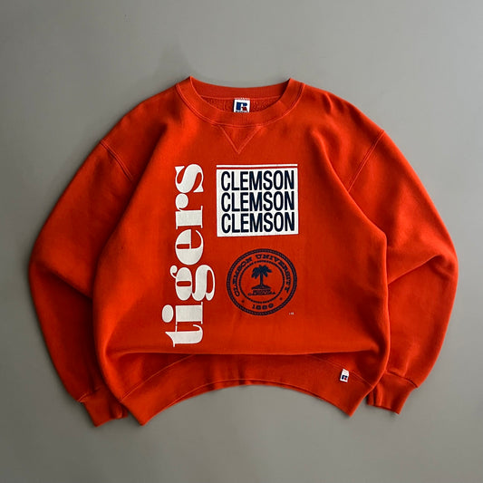 Large 90s Clemson University Russell Athletic Sweatshirt