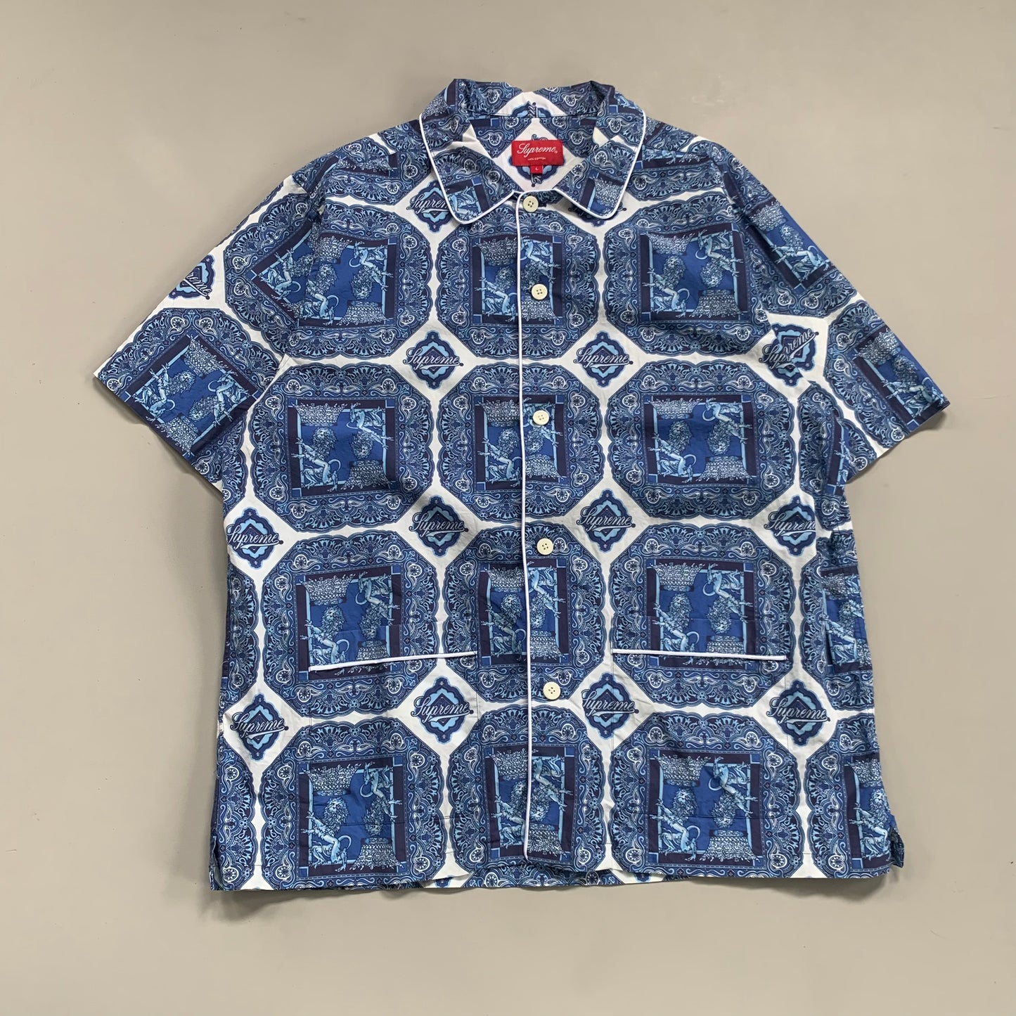 Large Supreme Regancy Pajama Shirt