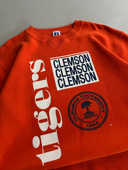 Large 90s Clemson University Russell Athletic Sweatshirt