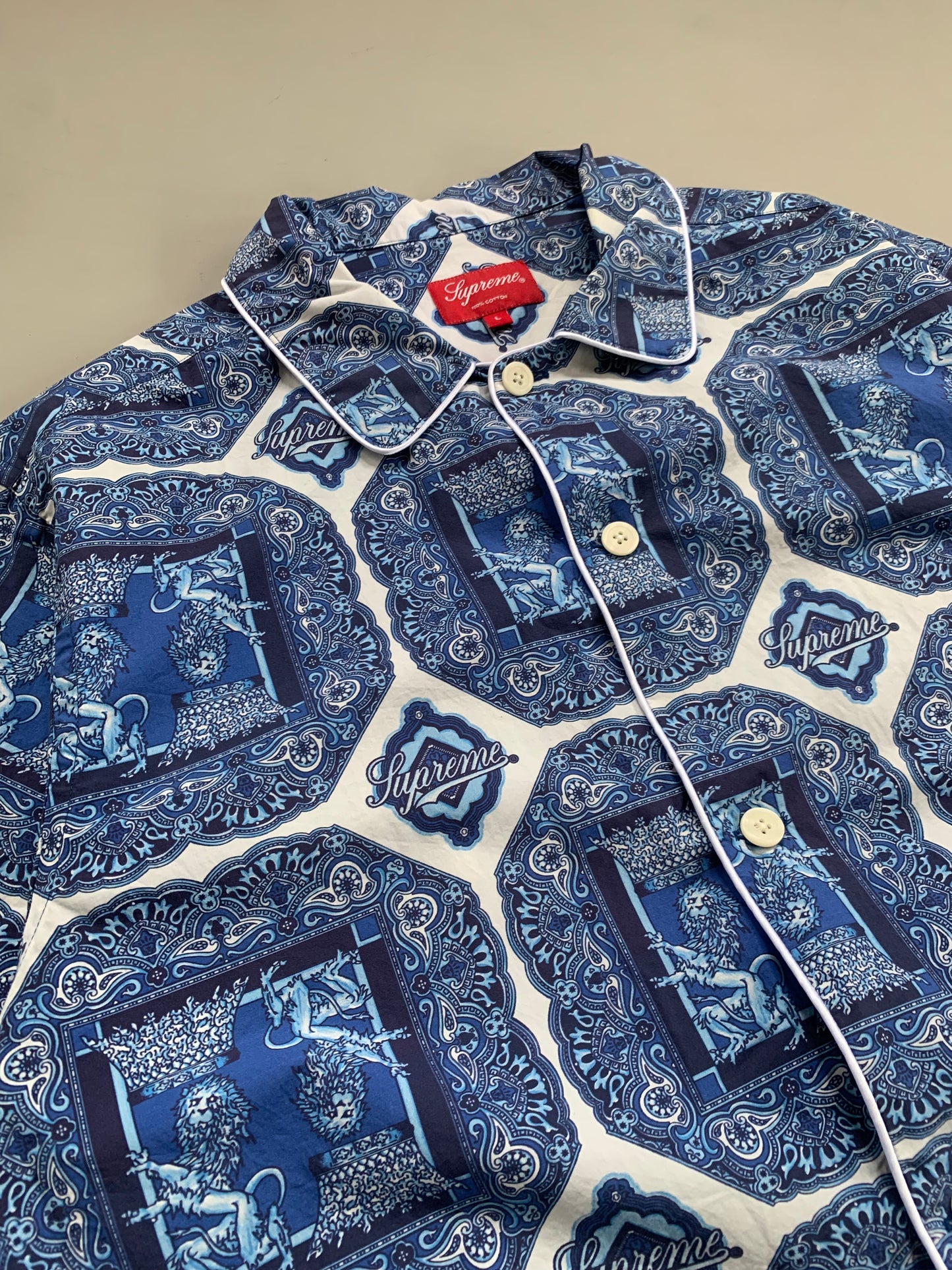 Large Supreme Regancy Pajama Shirt