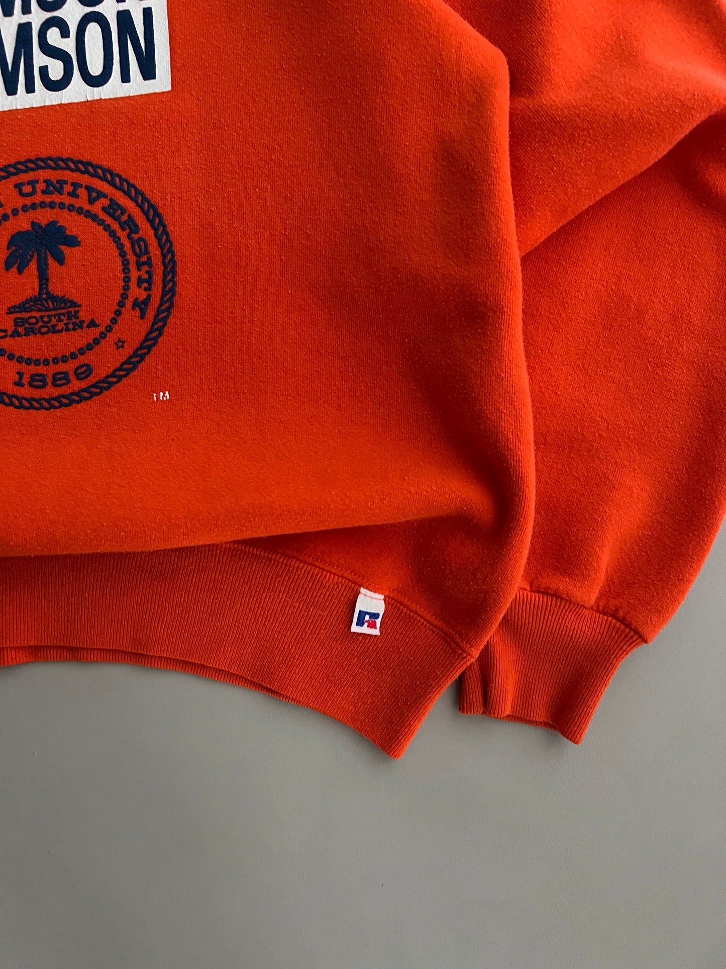 Large 90s Clemson University Russell Athletic Sweatshirt