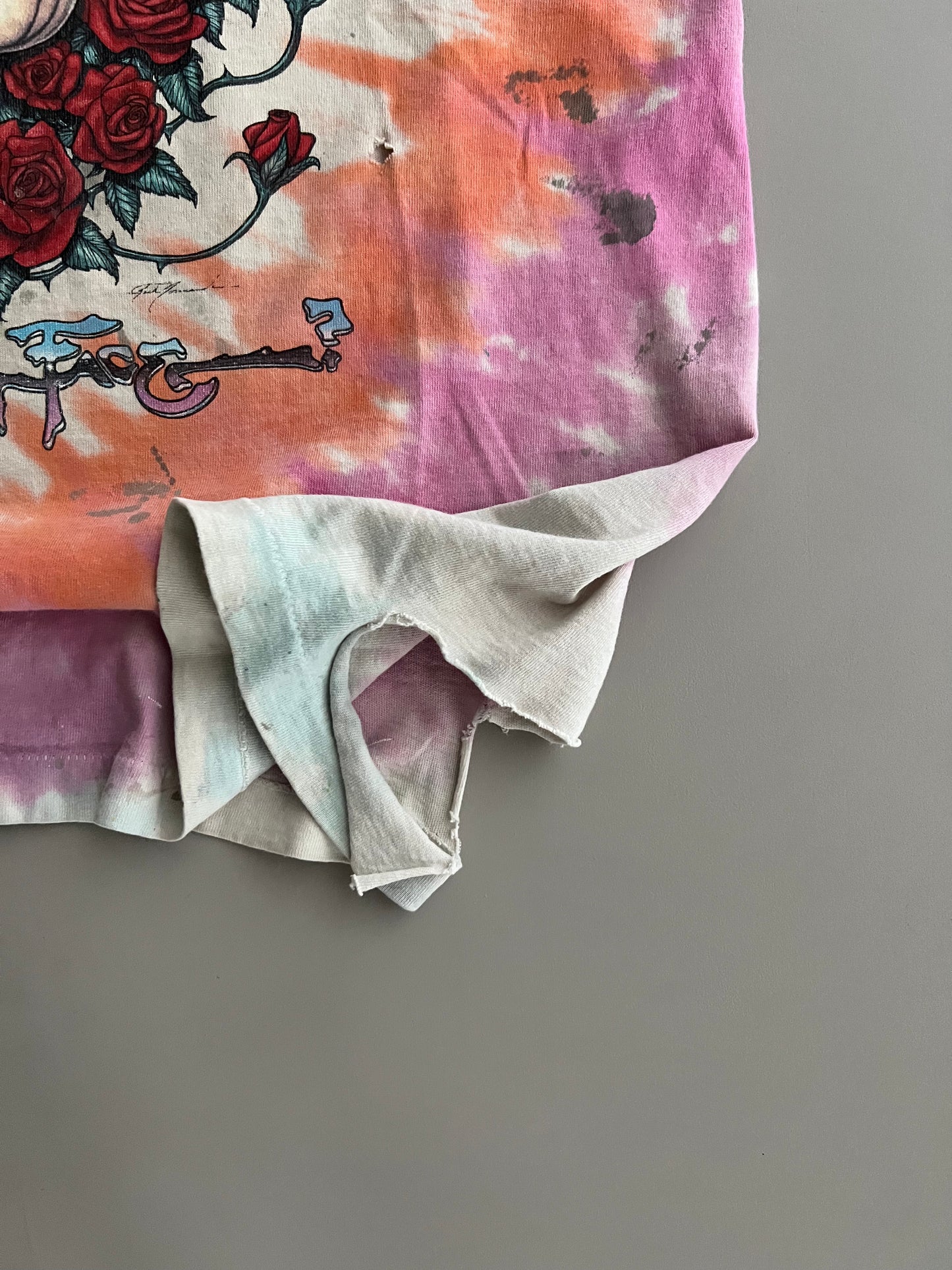 XL 1992 Heavily Distressed Grateful Dead Tye Dye T-shirt