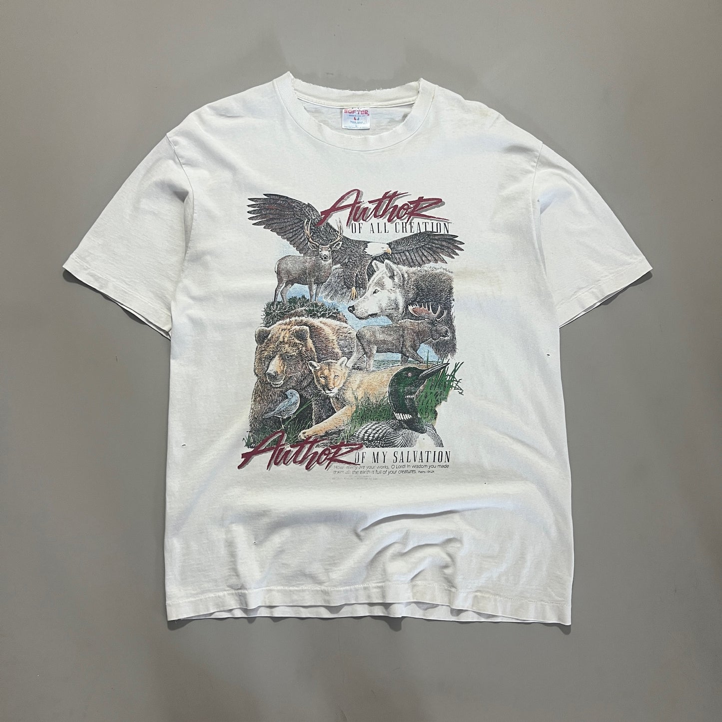 Large 1990s Author of all Creation T-shirt