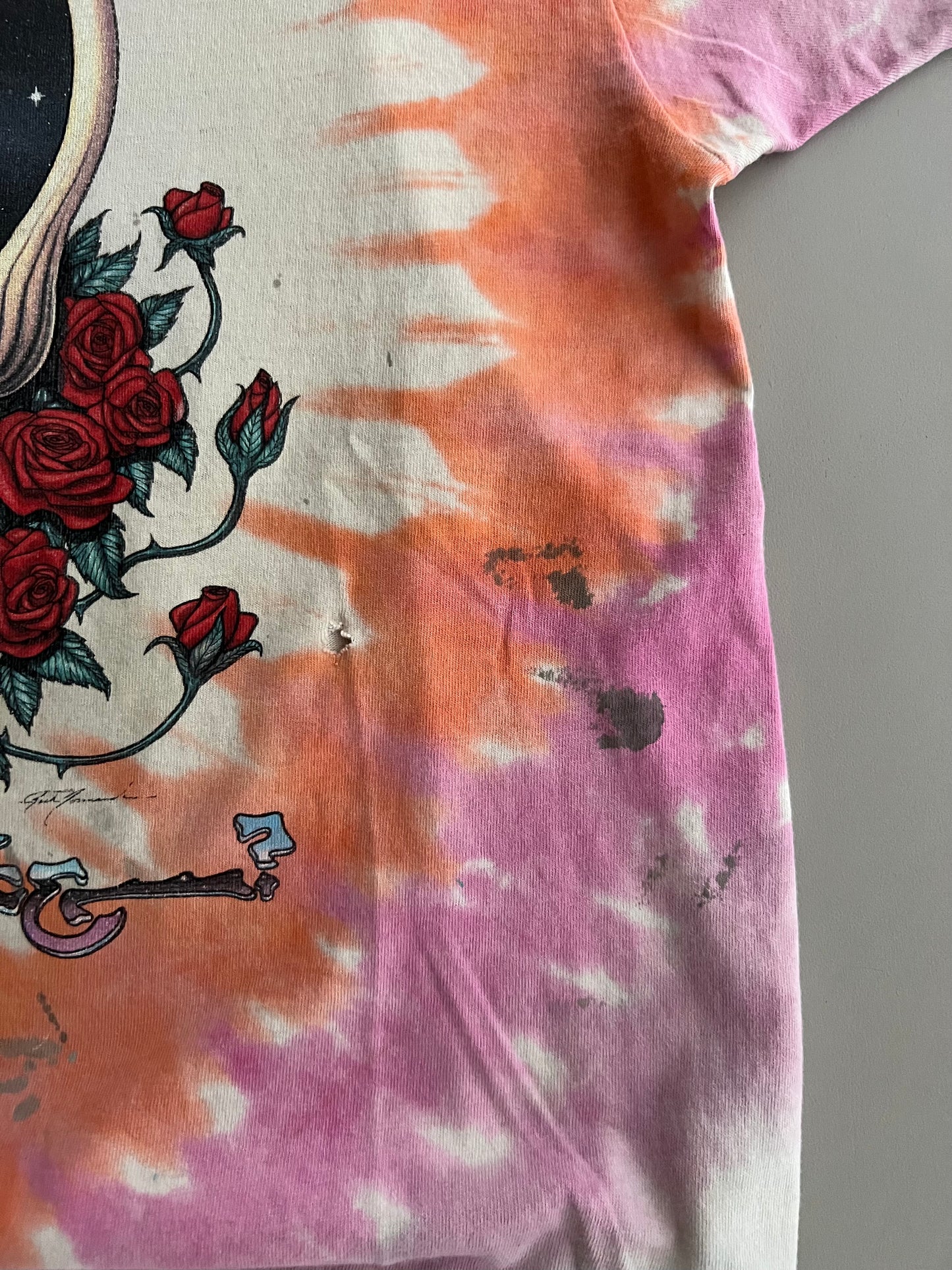 XL 1992 Heavily Distressed Grateful Dead Tye Dye T-shirt