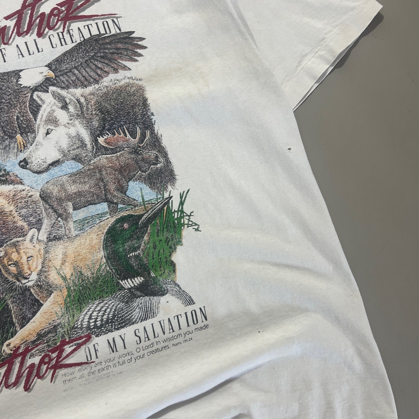 Large 1990s Author of all Creation T-shirt