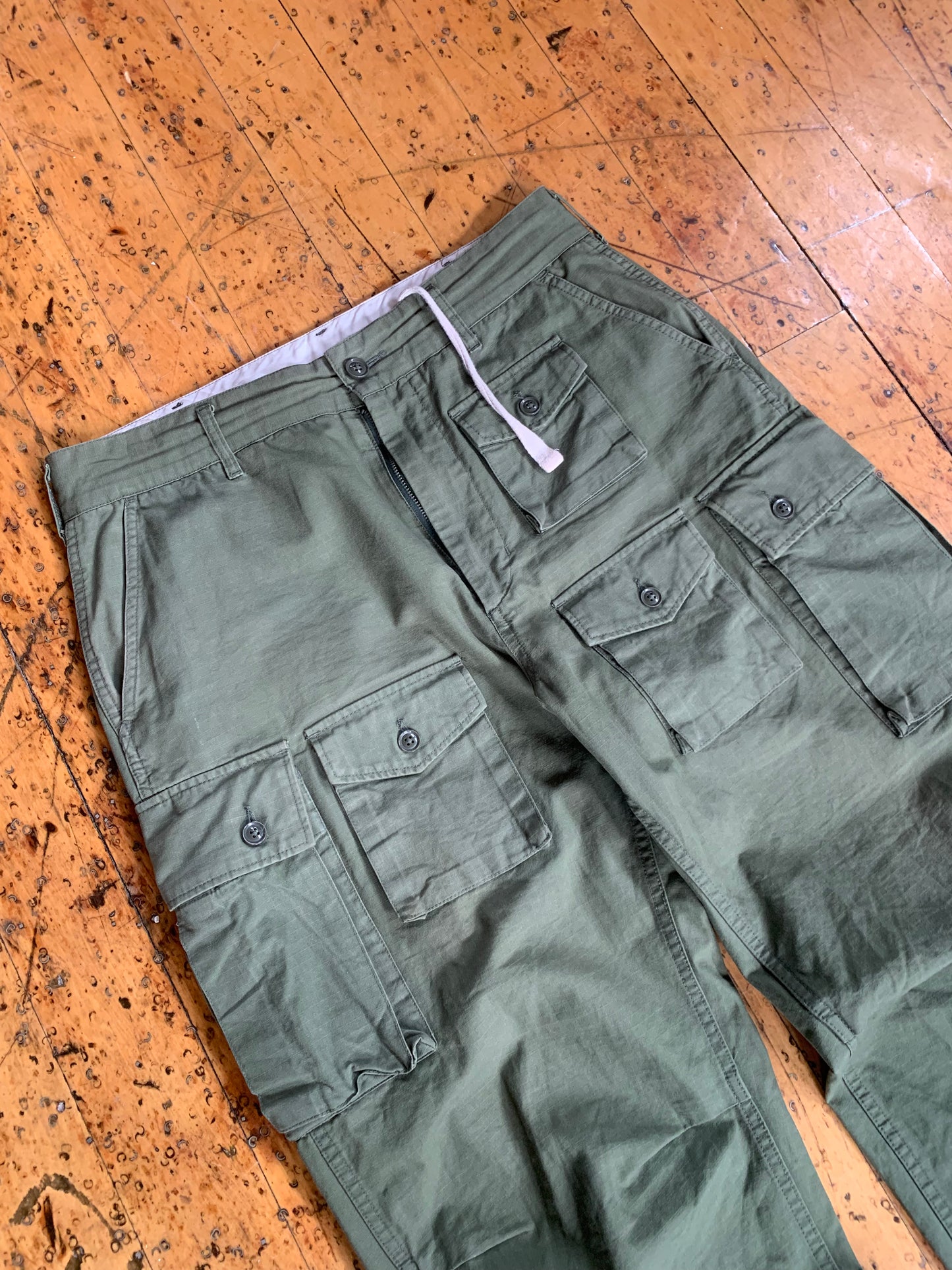 35x26 Olive Engineered Garments Rip Stop Pant