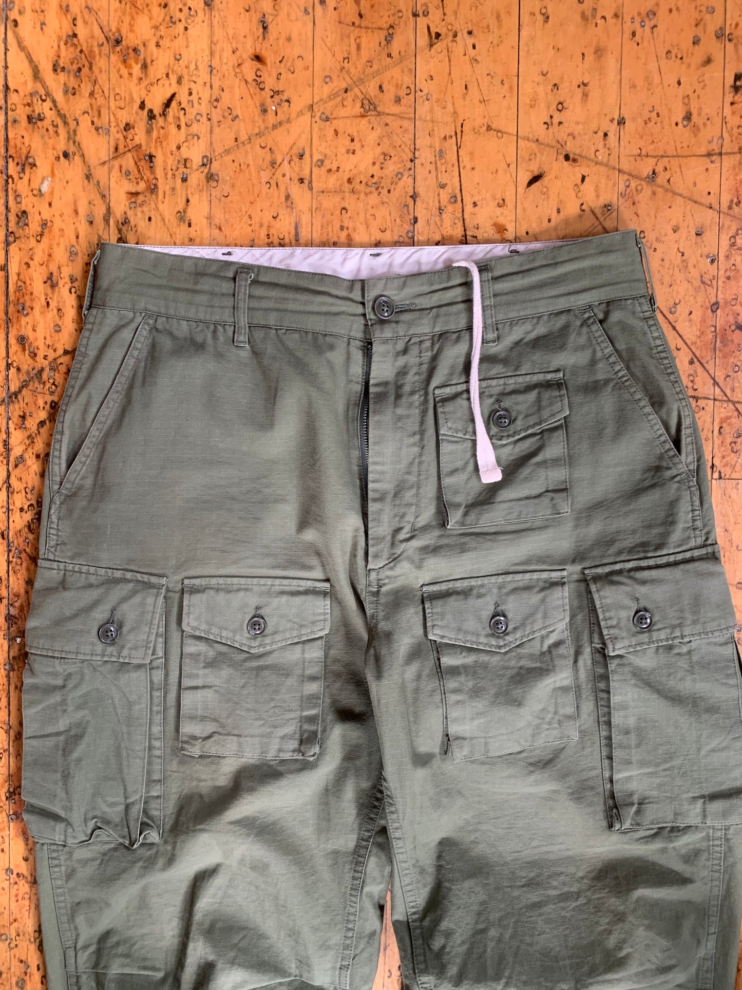 35x26 Olive Engineered Garments Rip Stop Pant
