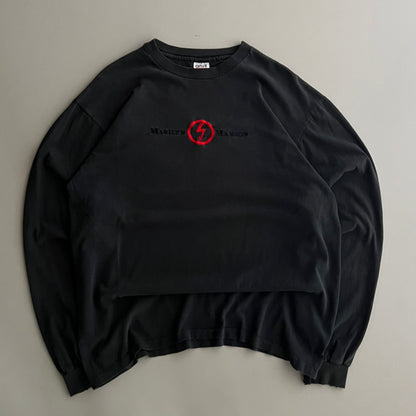 XL 90s Marilyn Manson Embroidered Long Sleeve Shirt