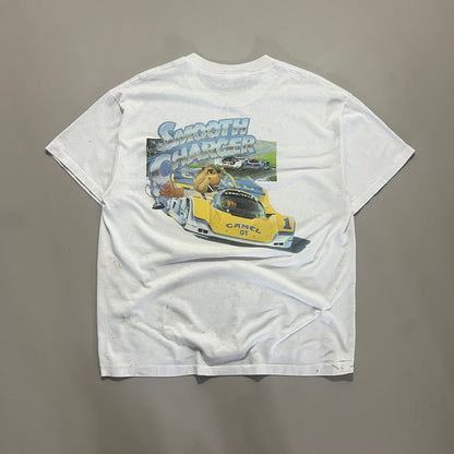 Large 1990s Distressed Camel Smooth Charger T-shirt