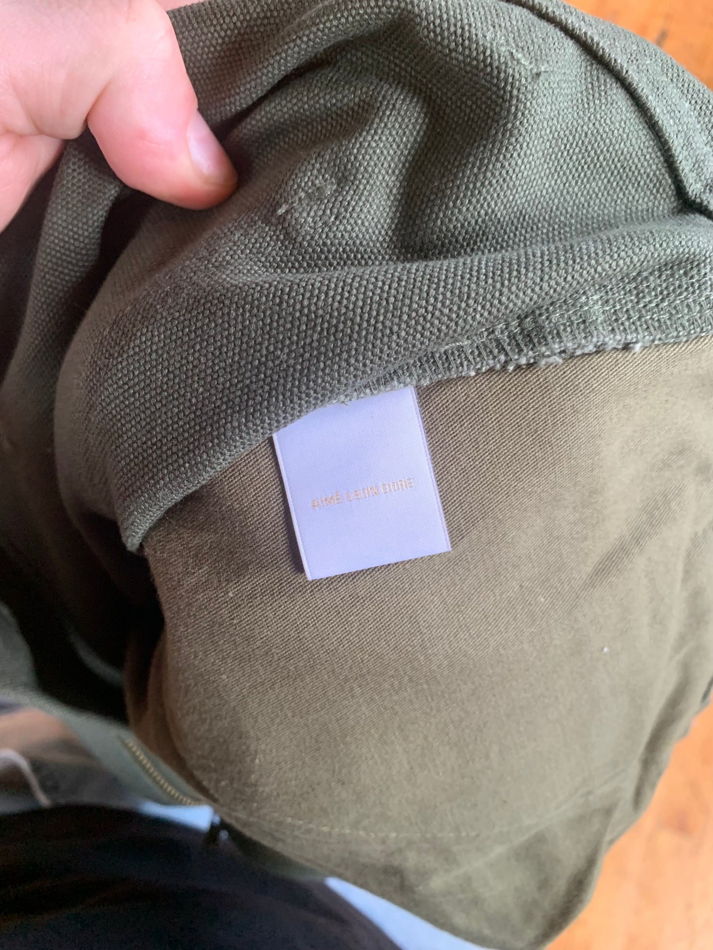 39x30.5 Aime Leon Dore Waxed Double Knee Pant