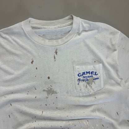 Large 1990s Distressed Camel Smooth Charger T-shirt