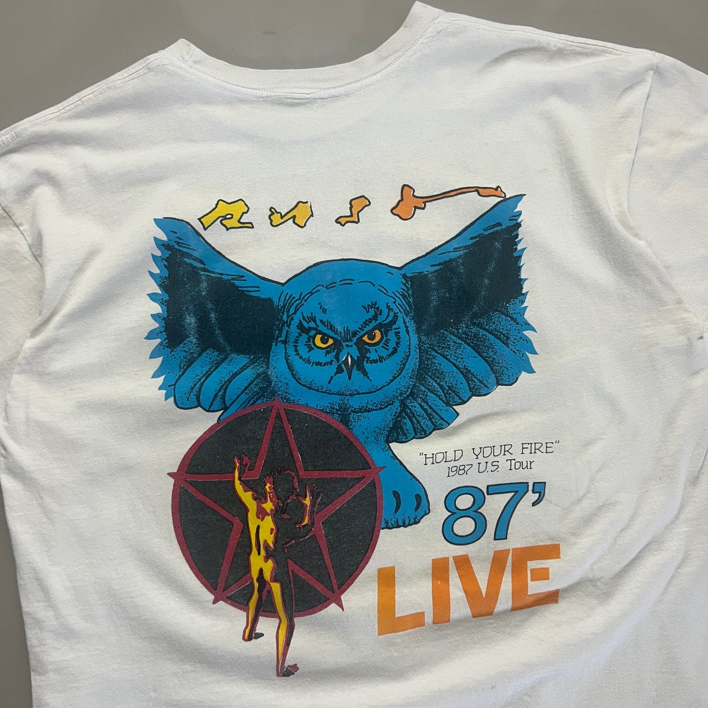 XL 1987 Rush Hold Your Breath Tour T-shirt