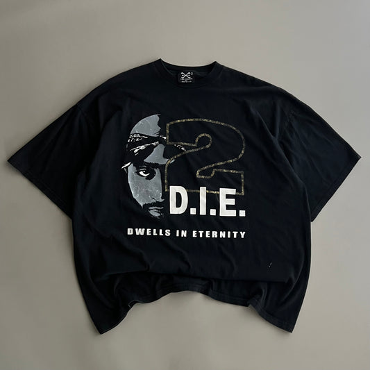 2XL 2000s D.I.E 2Pac T-shirt