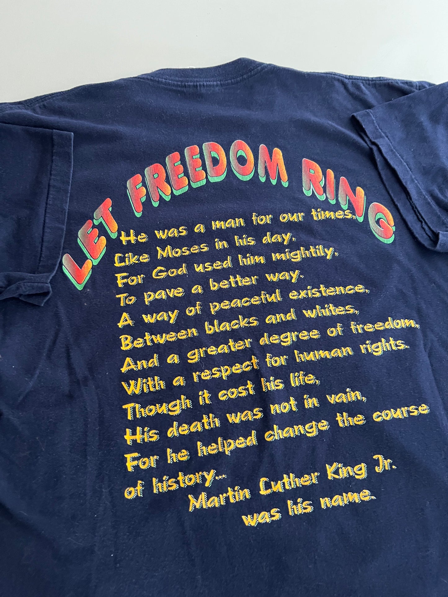 XL 90s MLK Rap Style T-shirt