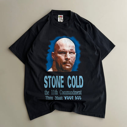 Large 90s Stone Cold 11th Commandment T-shirt