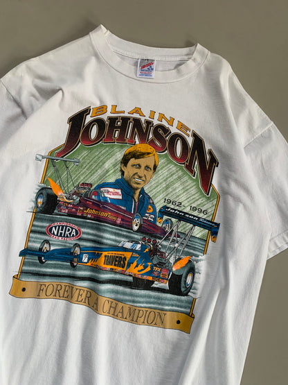 XL 1996 Blaine Johnson NHRA T-shirt