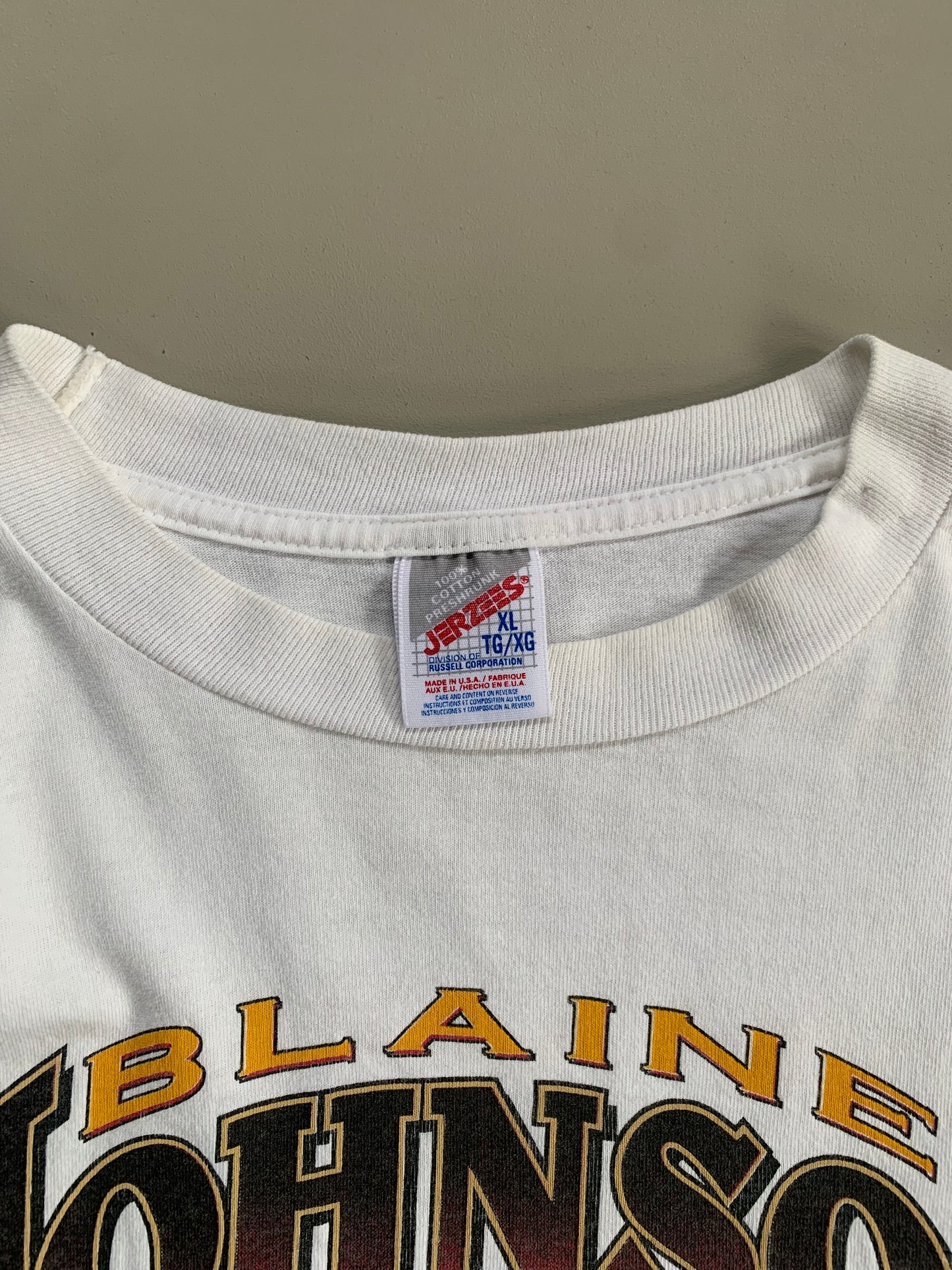 XL 1996 Blaine Johnson NHRA T-shirt
