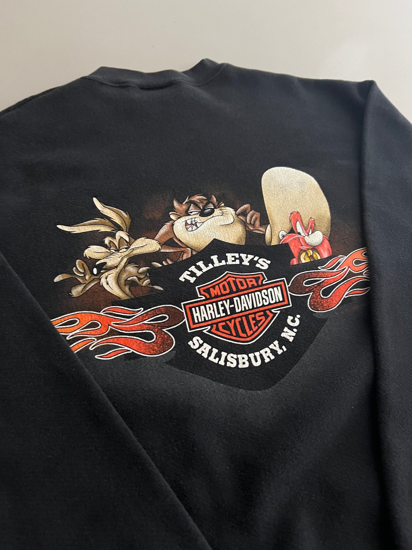 Medium 2000 Harley Davidson Looney Tunes Sweatshirt